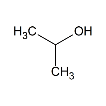 Molecuulformule van isopropanol (C3H8O)