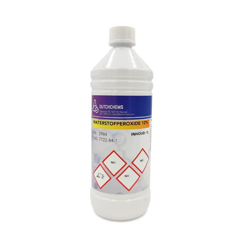 Fles met waterstofperoxide concentratie 12%