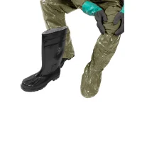 Detail van overschoenen van het ProChem I CLF beschermpak met rubberlaars