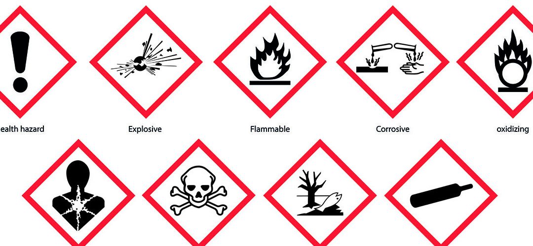 CLP gevarenpictogrammen voor chemische etikettering volgens Europese wetgeving