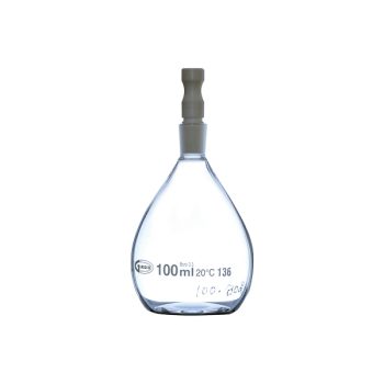 Pyknometer type Gay-Lussac voor vloeistoffen met PTFE-dop