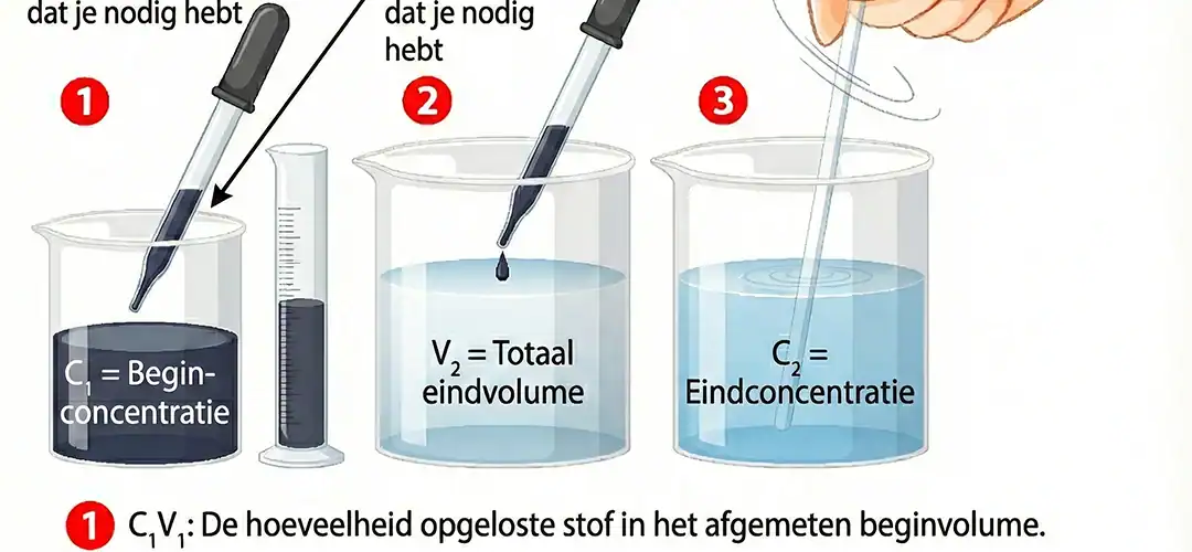 Verdunnen van oplossing instructie
