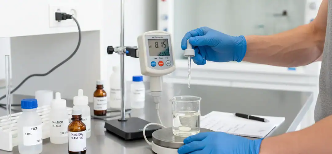 pH-correctie toepassingsillustratie