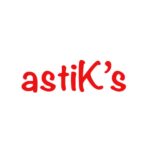 Astik's pharmaceutical brand logo, vibrant red text on white background.