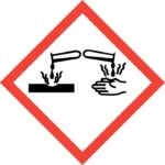 GHS-Symbol für ätzend.