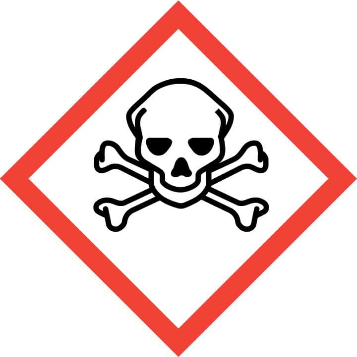 GHS-Symbol für giftig.