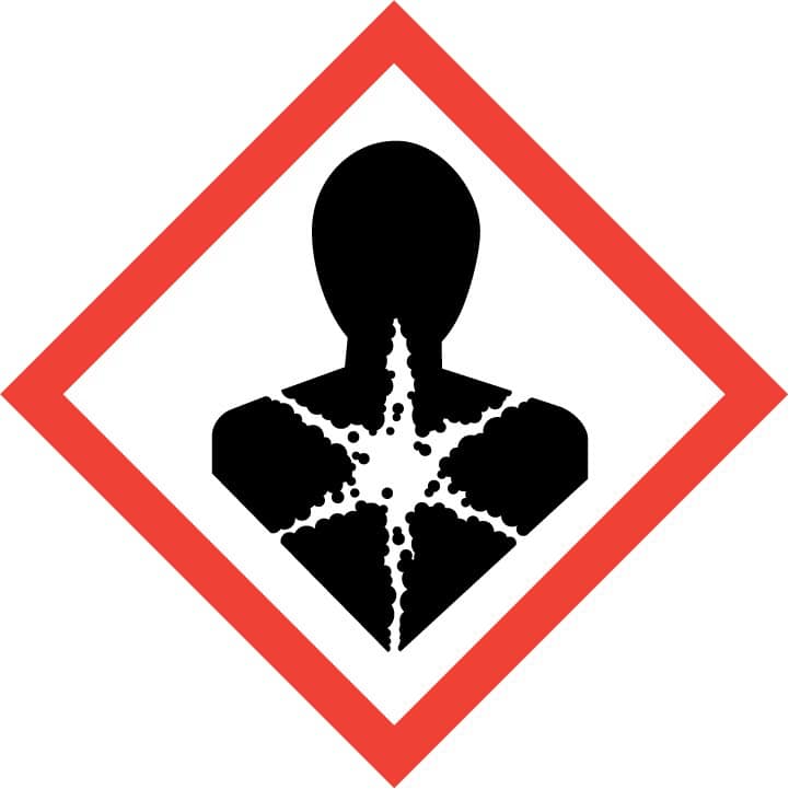GHS-Symbol für Gesundheitsgefahr.