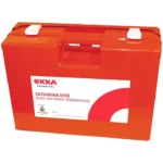 OXXA Catharina 0135 BHV grote verbanddoos met wandhouder – goedgekeurd door Het Oranje Kruis (VA30-55), witte koffer met rood label, 44×34×15 cm.