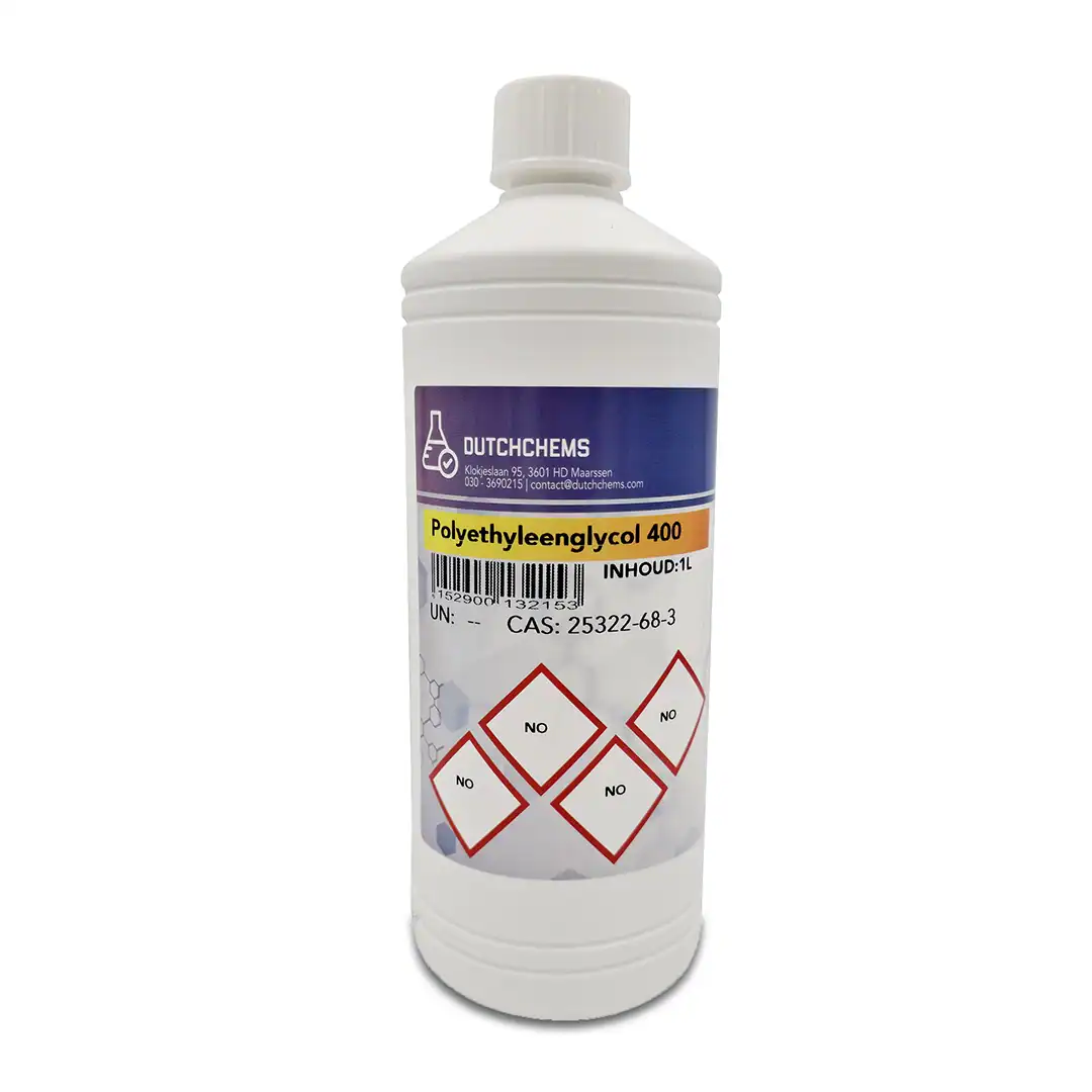 peg_400_1L PEG-400 (Polyethyleenglycol) in 1 leter fles